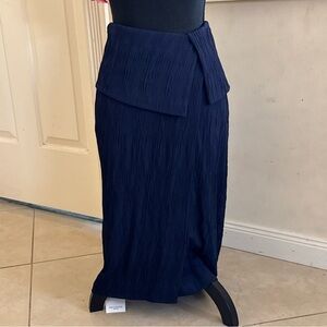 MM Lafleur Dark Blue Pencil Skirt